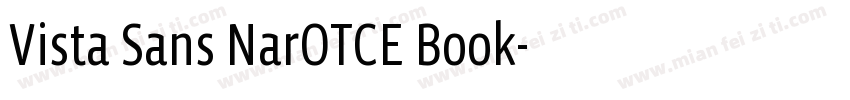 Vista Sans NarOTCE Book字体转换